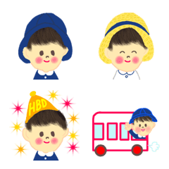 [LINE絵文字] 幼稚園児の日常（男の子）の画像