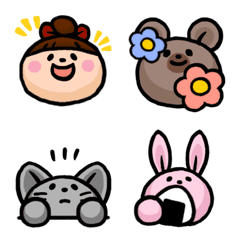 [LINE絵文字] ちひろと森の動物たちの画像