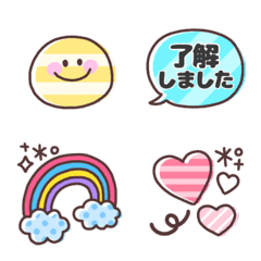 [LINE絵文字] ポップ◎スマイル絵文字(1)の画像