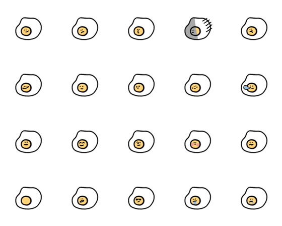 [LINE絵文字]Egg egg eggの画像一覧