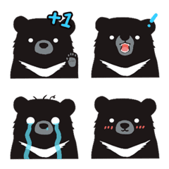 [LINE絵文字] Formosan Black Bearの画像