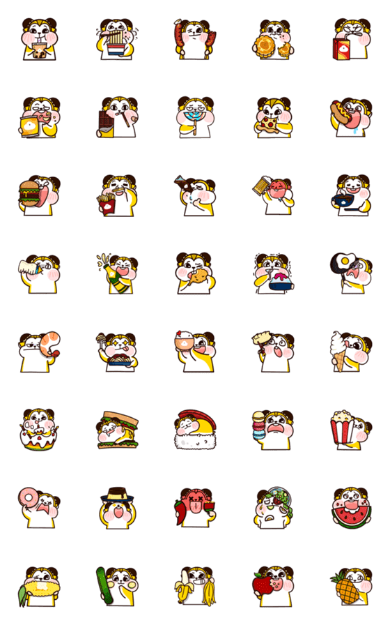 [LINE絵文字]Hamster's food iconの画像一覧