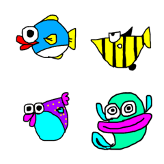 Line絵文字 魚好きのための魚絵文字 種類 1円