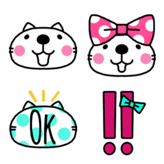 [LINE絵文字] ねこさんの絵文字（再販）の画像