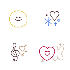 [LINE絵文字] シンプル◎ゆる絵文字(4)の画像