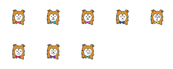 [LINE絵文字]Loveable Dogの画像一覧