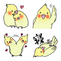 [LINE絵文字] オカメインコたちの絵文字の画像