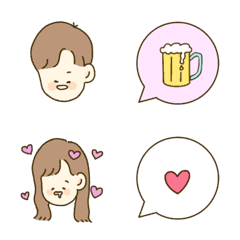 [LINE絵文字] honobonoemojiの画像