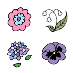 [LINE絵文字] お花を添えての画像