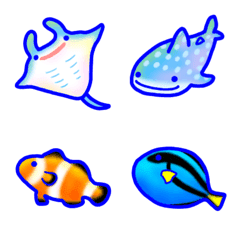 [LINE絵文字] 水族館の絵文字の画像