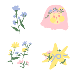 [LINE絵文字] flower with youの画像