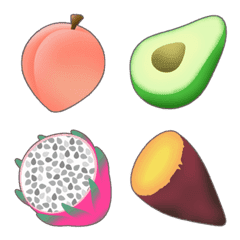 [LINE絵文字] Funny Fruitsの画像