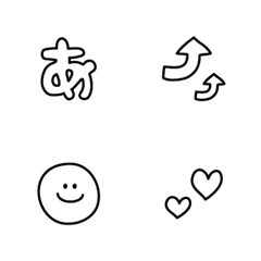 [LINE絵文字] ゆるかわパック  デコ文字+基本セットの画像