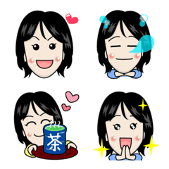 [LINE絵文字] よっさんの毎日使える大人女子♥絵文字の画像