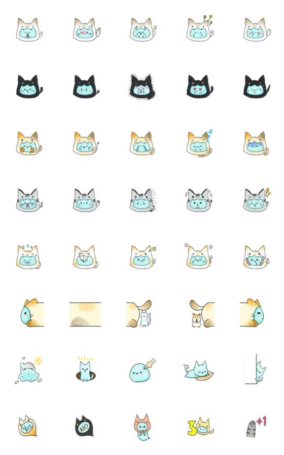 [LINE絵文字]meowball Emojiの画像一覧