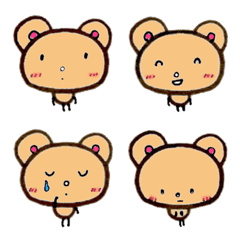 [LINE絵文字] たぶんクマの画像