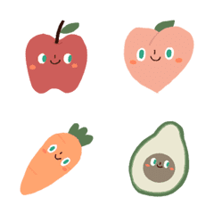 [LINE絵文字] JELLYBEAR : FRUIT ＆ VEGETABLEの画像