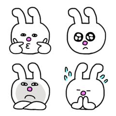 Big Face Rabbit Emoji その4