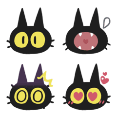 [LINE絵文字] black cat Neroの画像