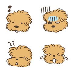 [LINE絵文字] こぐま犬てんすけ絵文字の画像