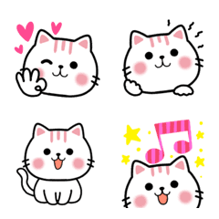 [LINE絵文字] 毎日可愛い♥️猫ネクニャの喜怒哀楽絵文字の画像