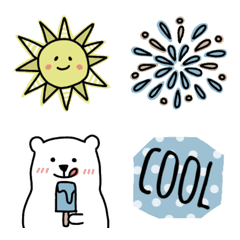 [LINE絵文字] ベージュが映える◆◆涼しい夏マリン編◆◆の画像