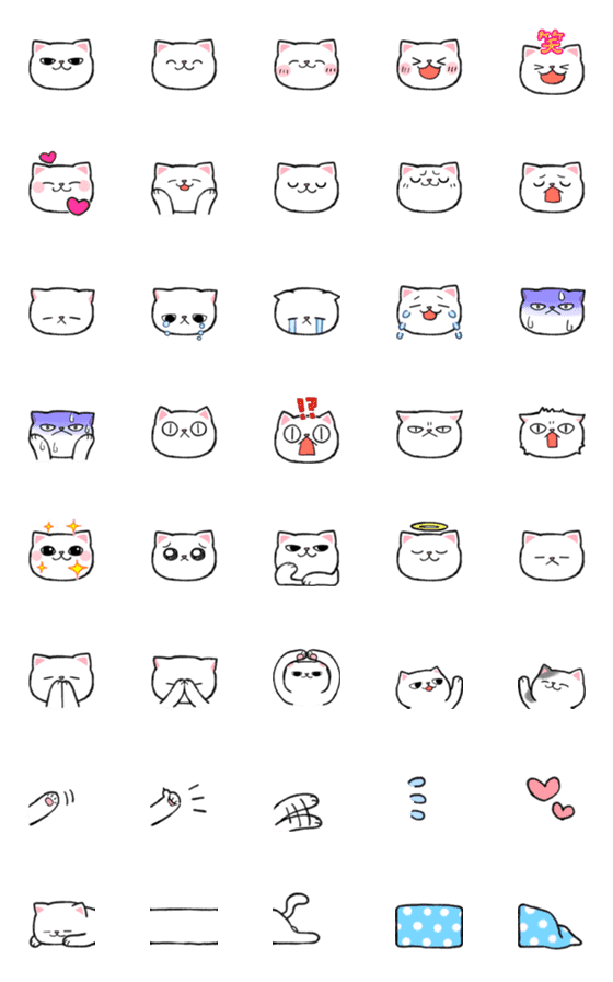 [LINE絵文字]まるがおの猫の画像一覧