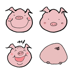 [LINE絵文字] 豚の絵文字①の画像