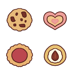 [LINE絵文字] クッキー＆ビスケットのゆるかわ絵文字の画像