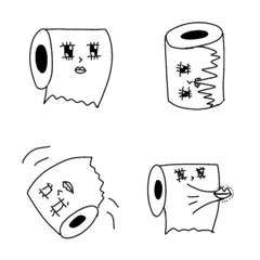 [LINE絵文字] トイレットペーパーさんの絵文字1の画像