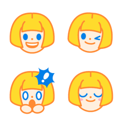 [LINE絵文字] My Little Girl Emojiの画像