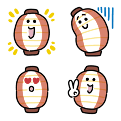 テカテカちょうちん絵文字の絵文字メイン画像
