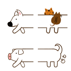 [LINE絵文字] Longest Dog Emojiの画像