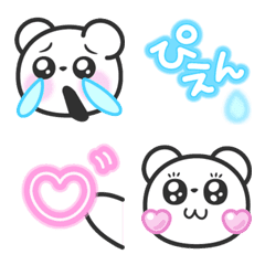 [LINE絵文字] 毎日使える♥わたくま3の画像