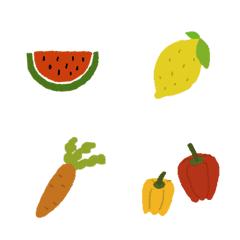 [LINE絵文字] 果物野菜の画像