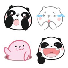 [LINE絵文字] Panda Bear emoji 2の画像