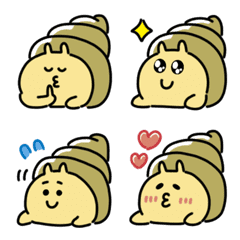 [LINE絵文字] のそのそタニシ絵文字の画像
