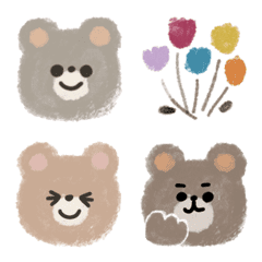 [LINE絵文字] Lovely bears♡の画像