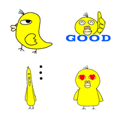 [LINE絵文字] インコのきいろさん 1の画像