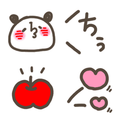 [LINE絵文字] ぽよぽよパンダ 使いやすい絵文字 2の画像