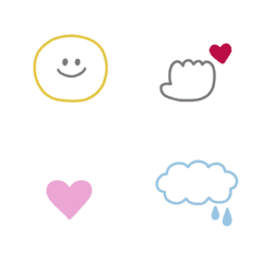 [LINE絵文字] ◎ゆるシンプル絵文字◎(4)の画像