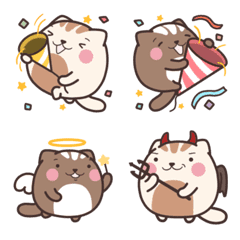 [LINE絵文字] Dango cat  Expression stickerの画像