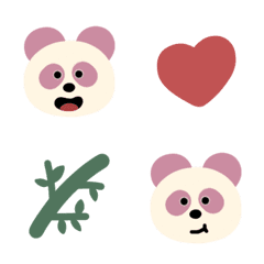 [LINE絵文字] Panda♡Strawberry milkの画像