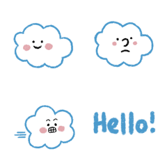 [LINE絵文字] The cutest cloudsの画像