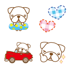 [LINE絵文字] いぬのシロ 絵文字の画像