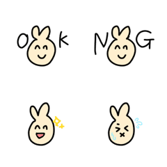 [LINE絵文字] うさぴょんのえもじの画像