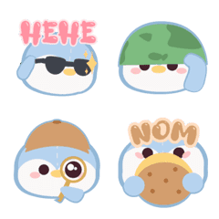 [LINE絵文字] Belly The Penguin Cute Emojiの画像