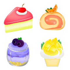 [LINE絵文字] dessert emoji^^の画像