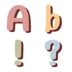 [LINE絵文字] summer fruit letter emojiの画像
