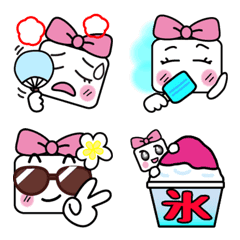 [LINE絵文字] 大人かわいい♡cubic-Mちゃん vol.3 夏ver.の画像